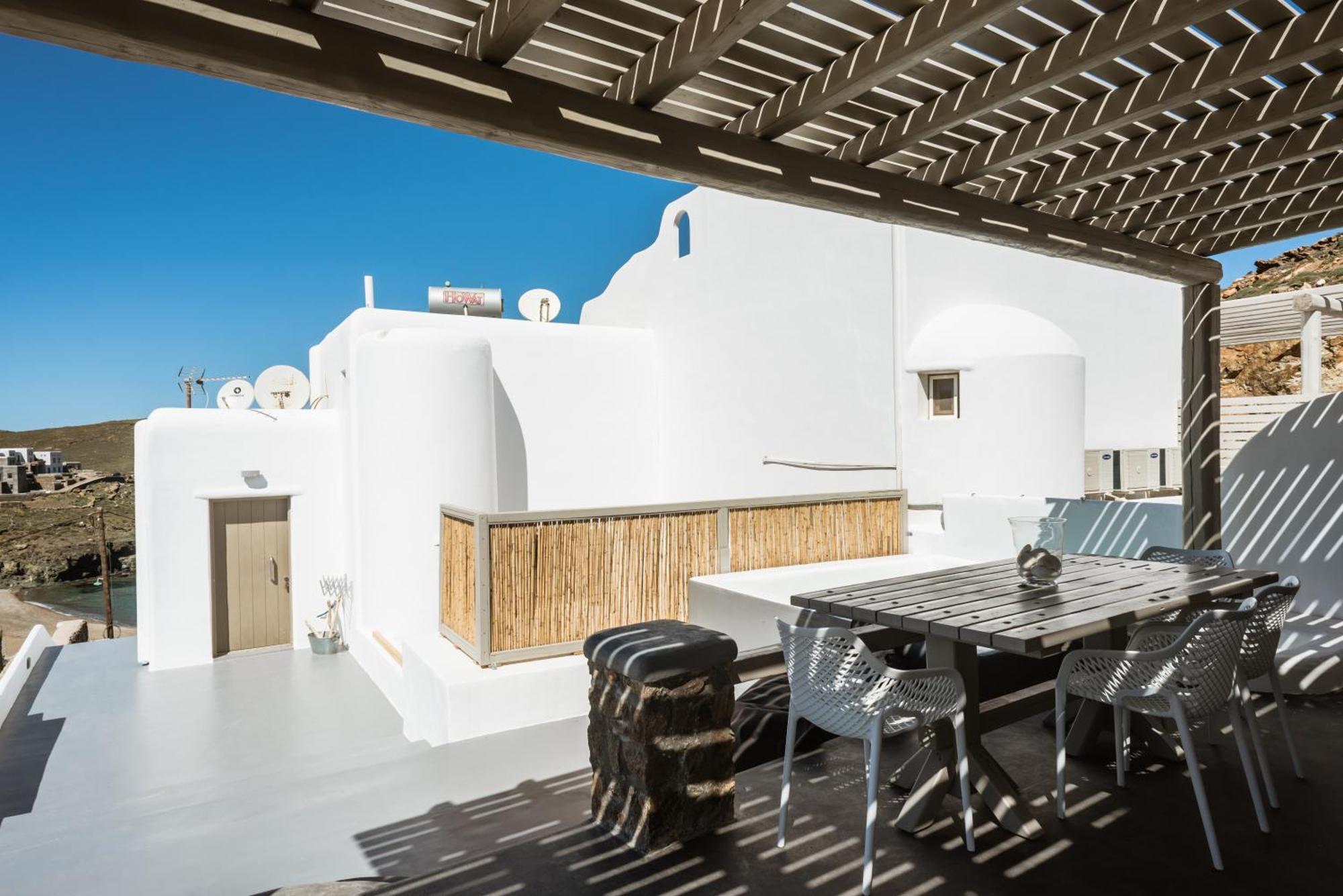 Sea Rock & Sky Private Mykonos Residence Merchia Beach Luaran gambar