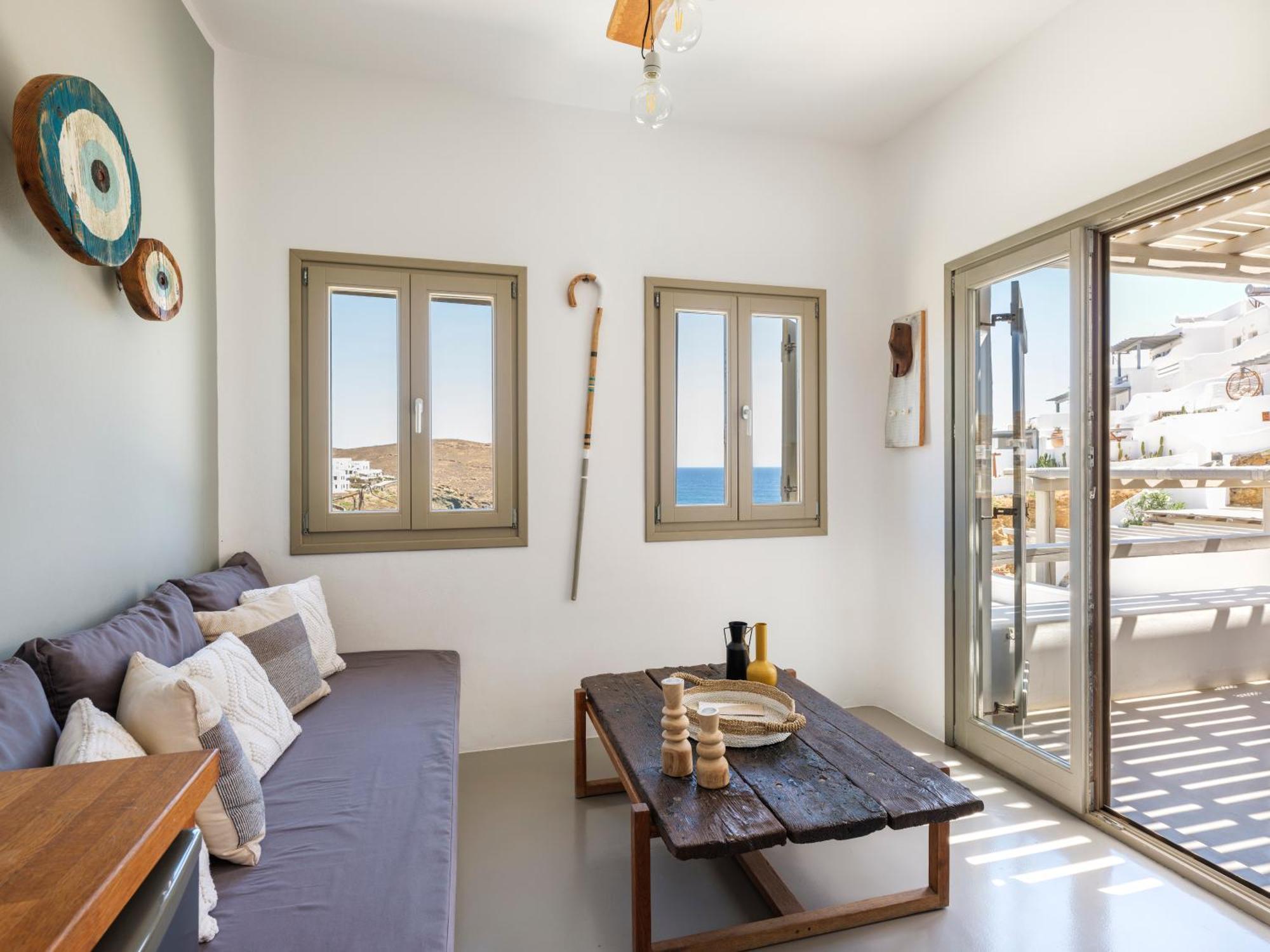 Sea Rock & Sky Private Mykonos Residence Merchia Beach Luaran gambar