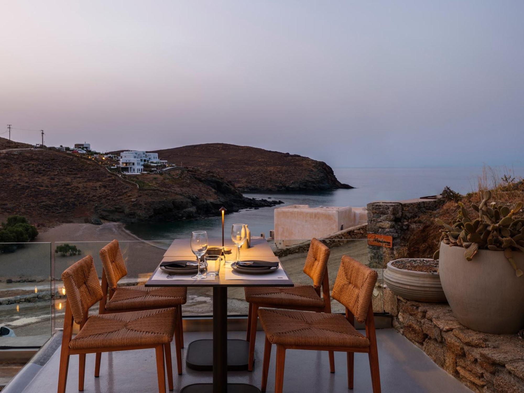 Sea Rock & Sky Private Mykonos Residence Merchia Beach Luaran gambar