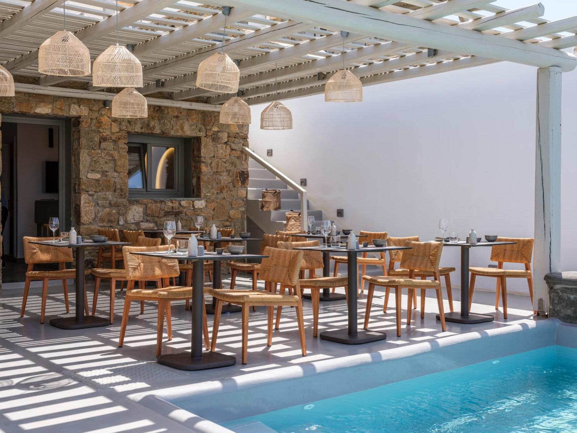 Sea Rock & Sky Private Mykonos Residence Merchia Beach Luaran gambar