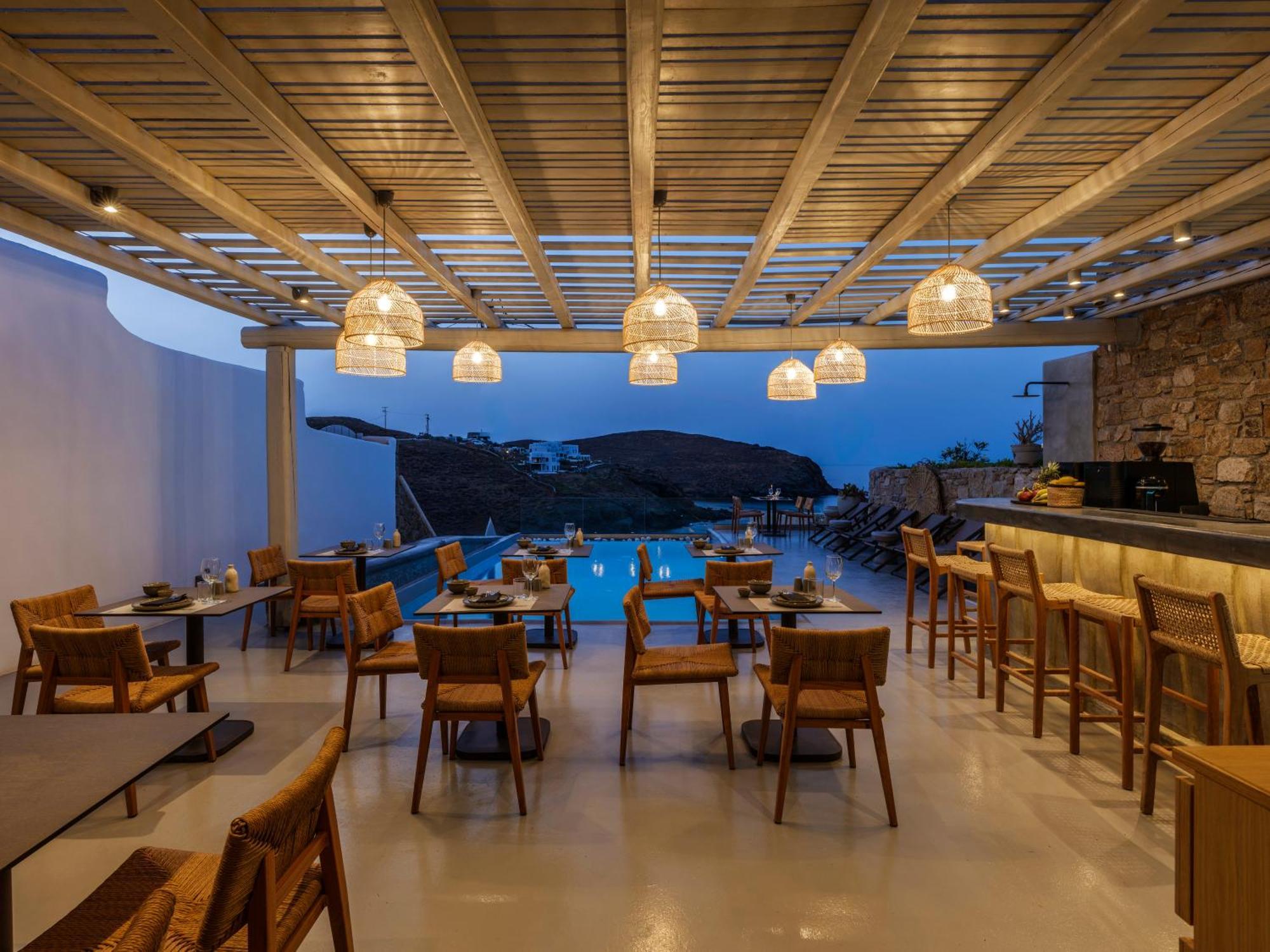 Sea Rock & Sky Private Mykonos Residence Merchia Beach Luaran gambar