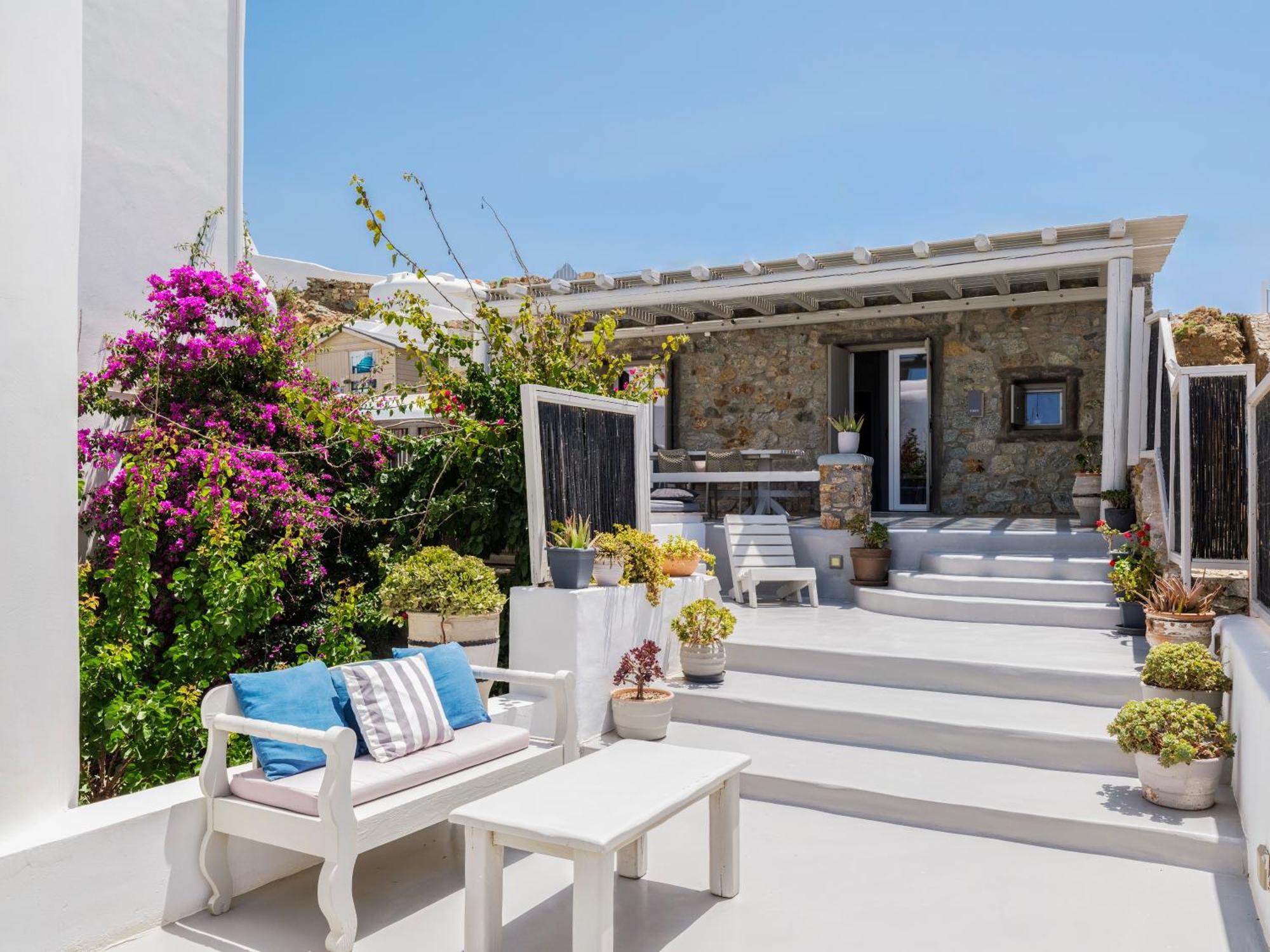 Sea Rock & Sky Private Mykonos Residence Merchia Beach Luaran gambar