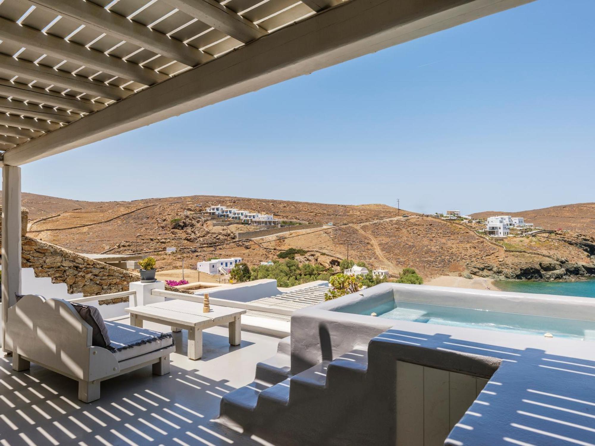 Sea Rock & Sky Private Mykonos Residence Merchia Beach Luaran gambar