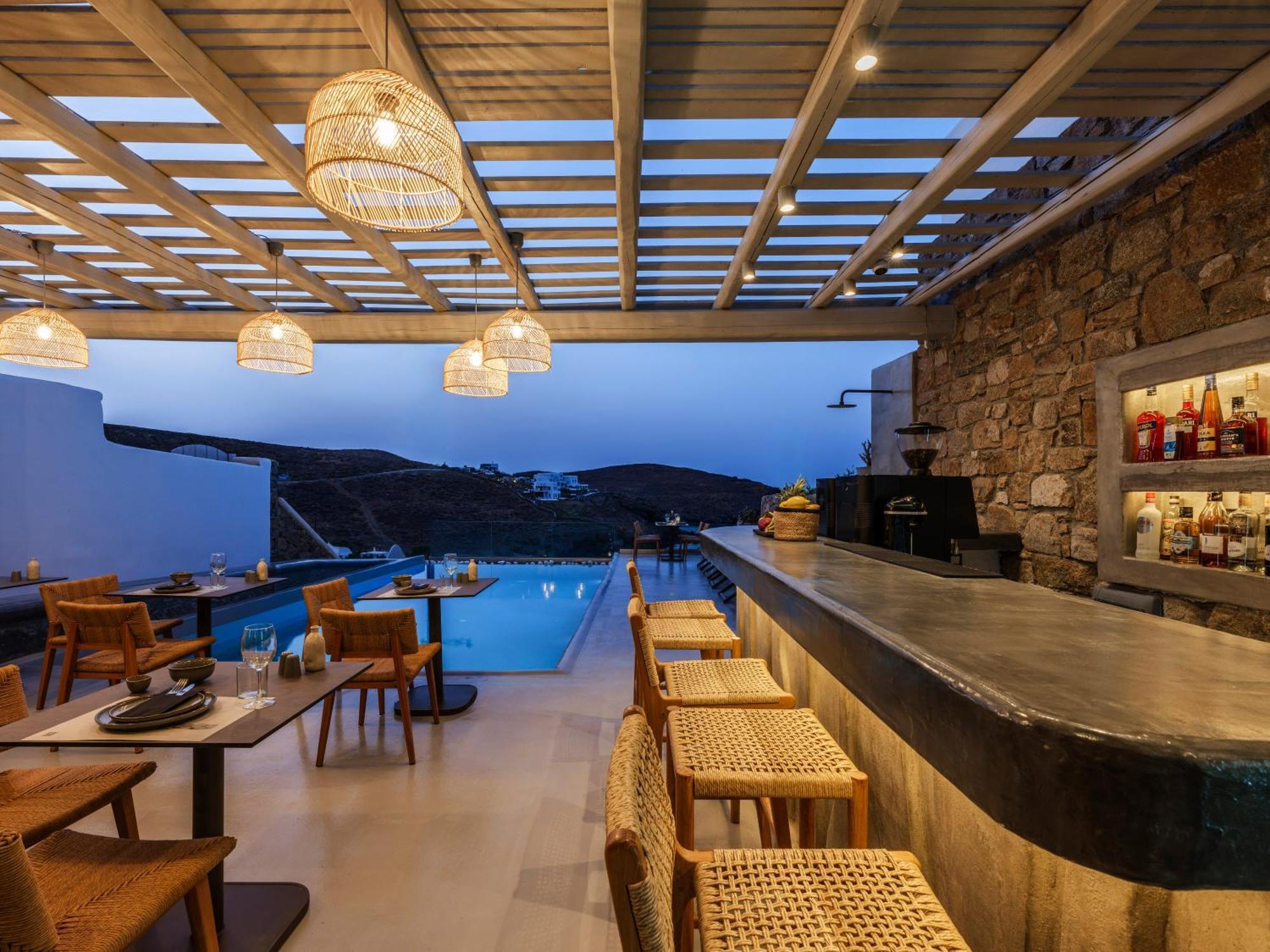 Sea Rock & Sky Private Mykonos Residence Merchia Beach Luaran gambar