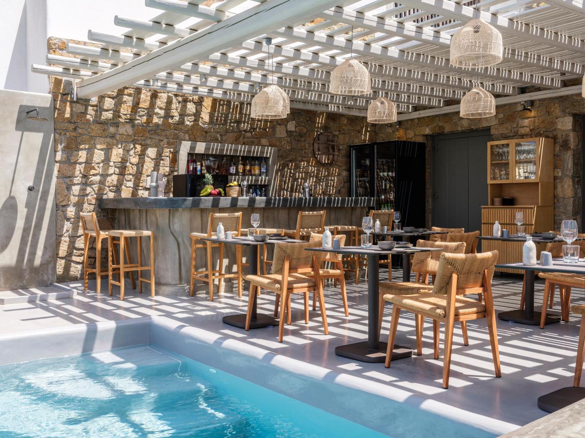 Sea Rock & Sky Private Mykonos Residence Merchia Beach Luaran gambar