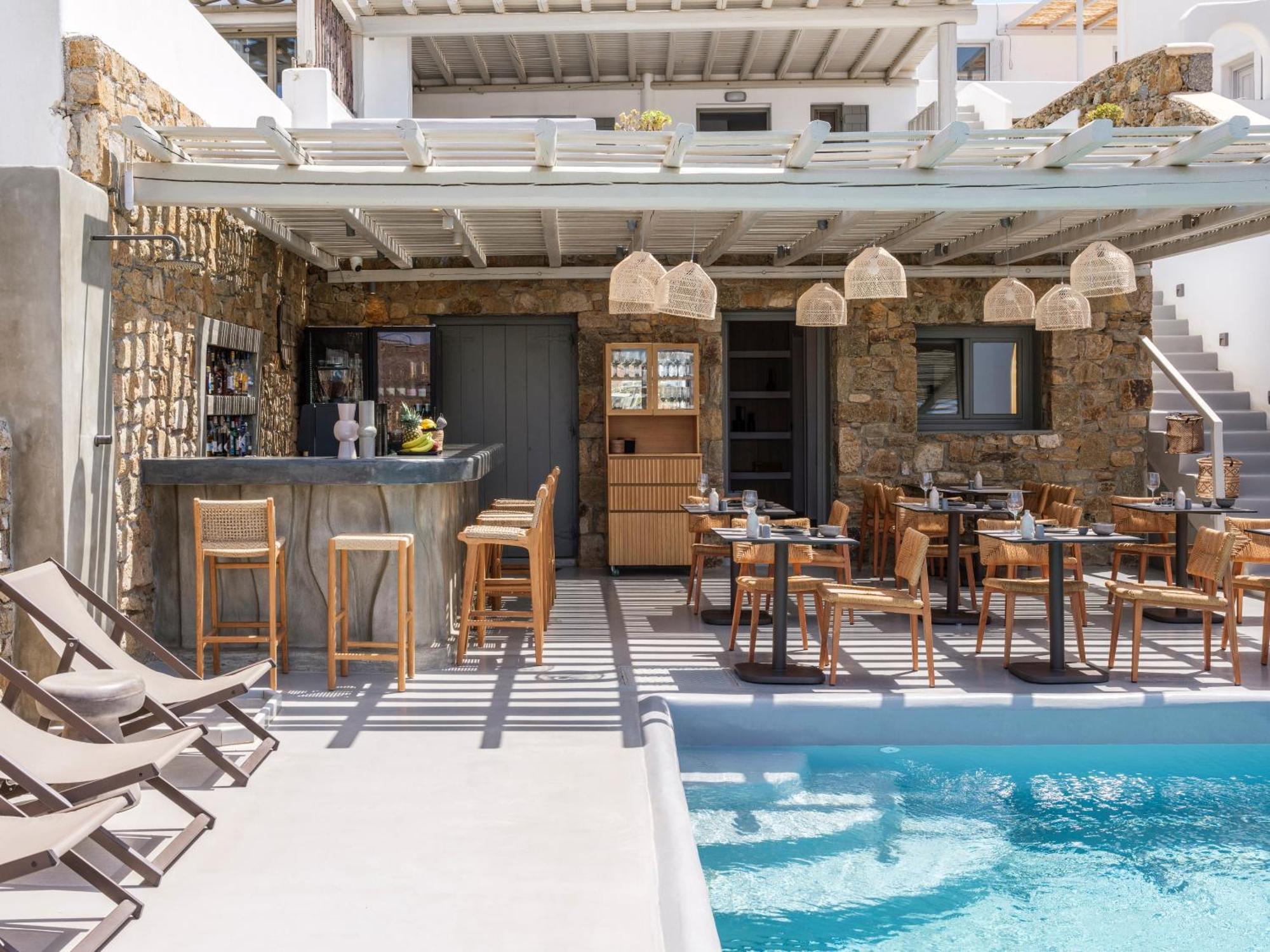 Sea Rock & Sky Private Mykonos Residence Merchia Beach Luaran gambar