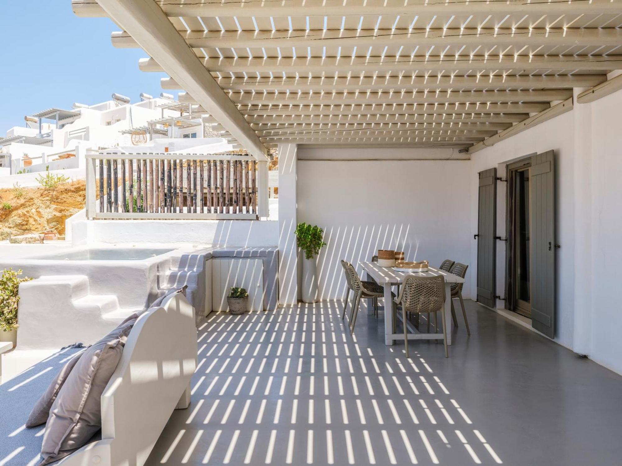 Sea Rock & Sky Private Mykonos Residence Merchia Beach Luaran gambar