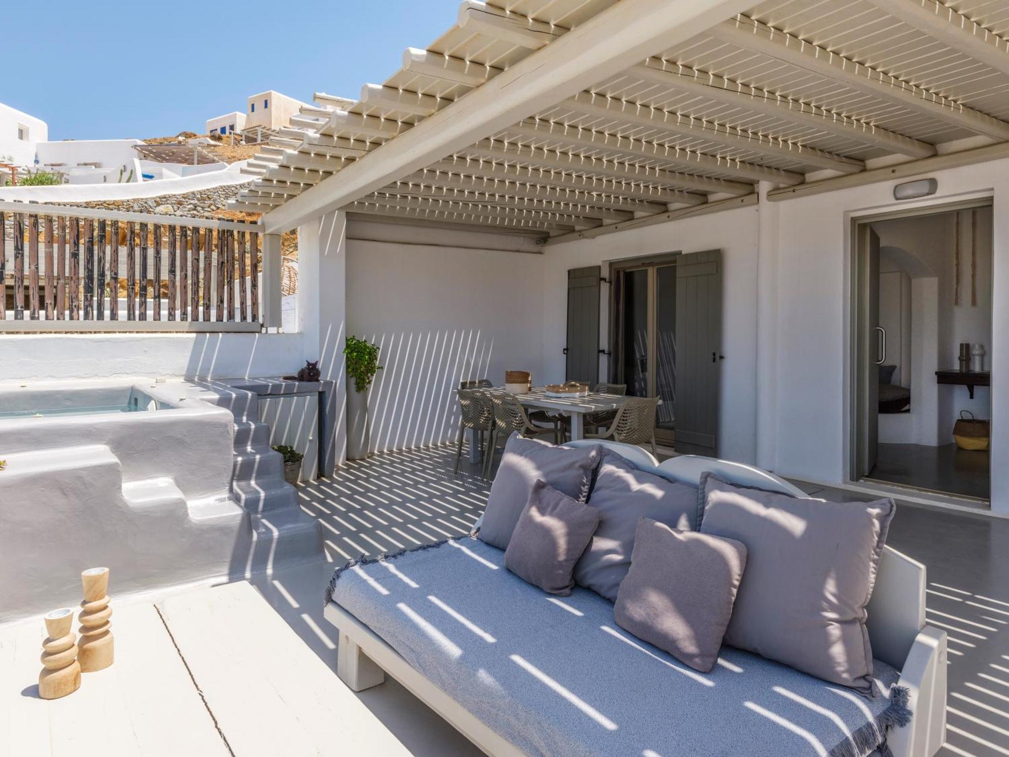 Sea Rock & Sky Private Mykonos Residence Merchia Beach Luaran gambar