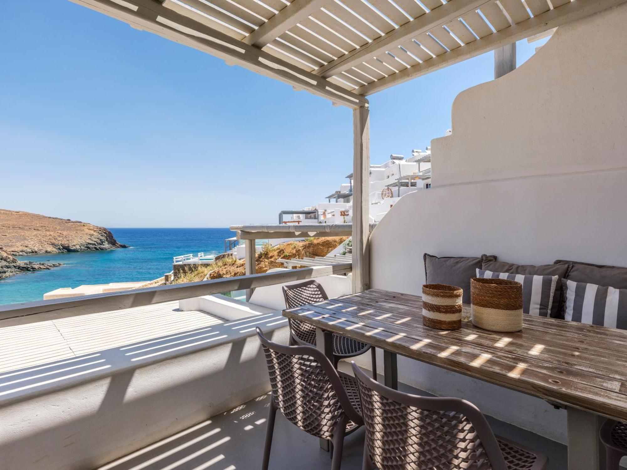 Sea Rock & Sky Private Mykonos Residence Merchia Beach Luaran gambar