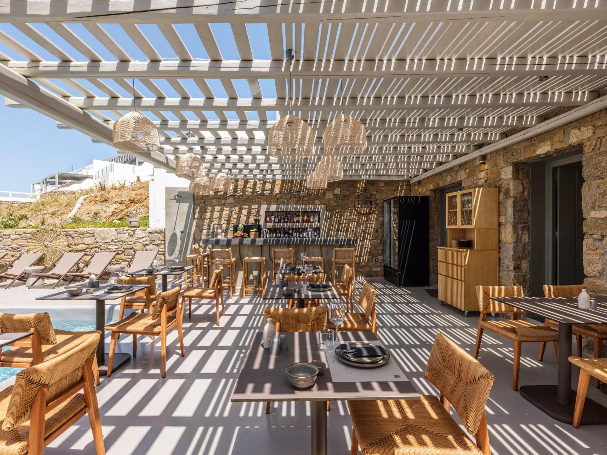 Sea Rock & Sky Private Mykonos Residence Merchia Beach Luaran gambar