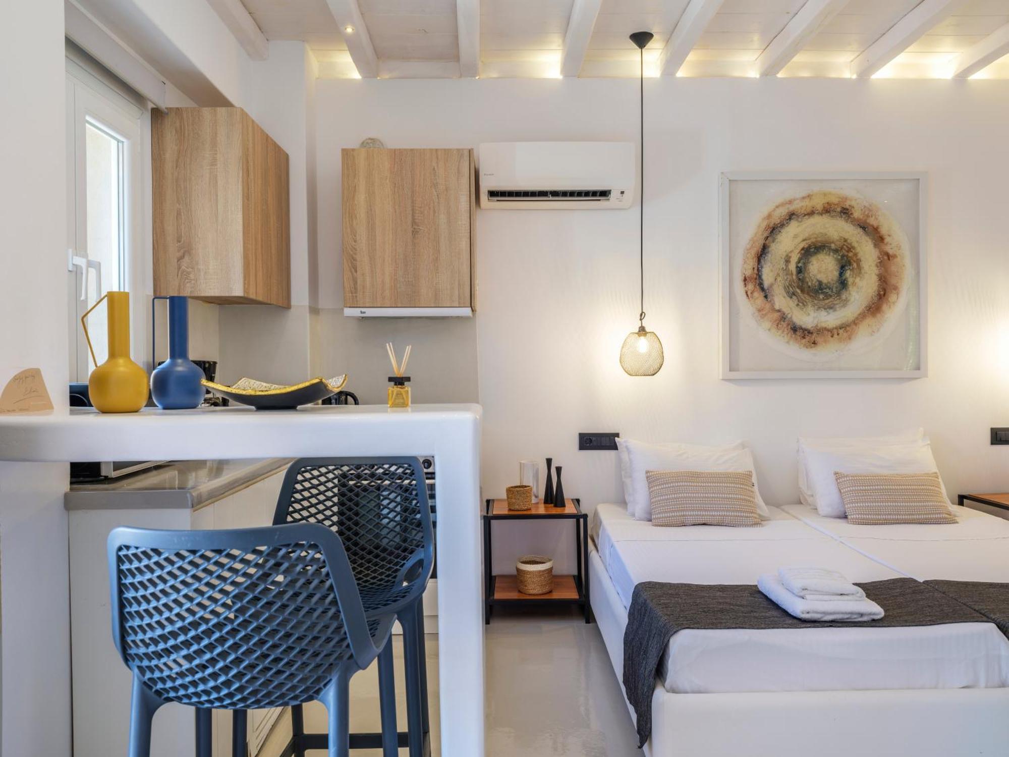 Sea Rock & Sky Private Mykonos Residence Merchia Beach Luaran gambar