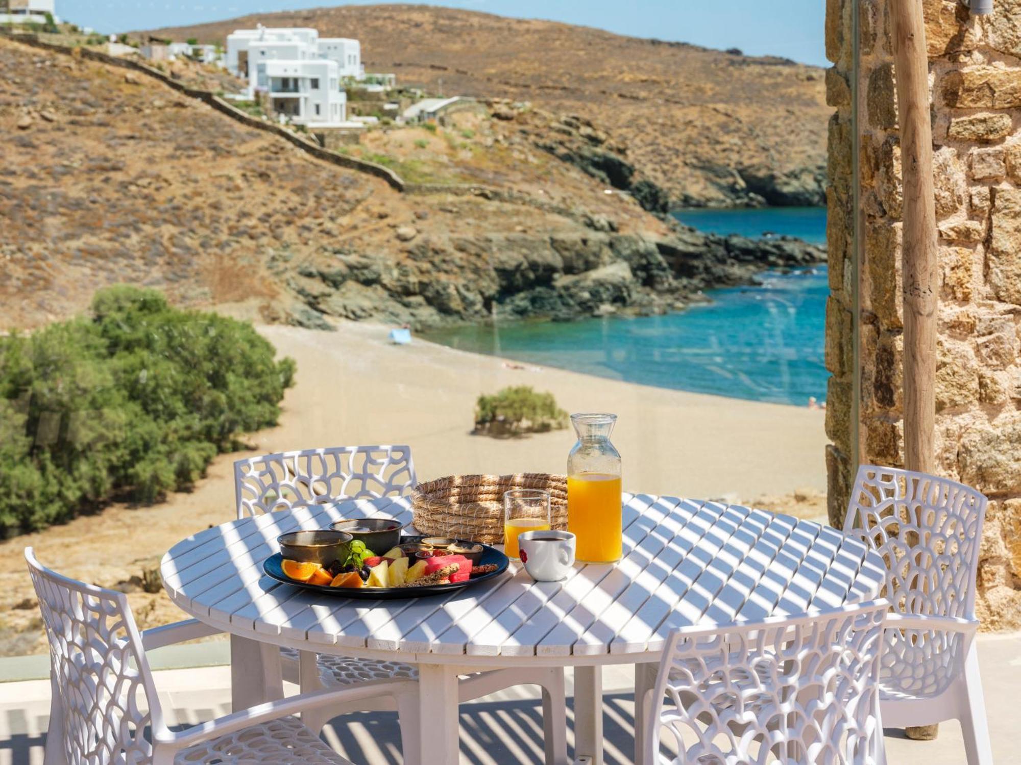 Sea Rock & Sky Private Mykonos Residence Merchia Beach Luaran gambar