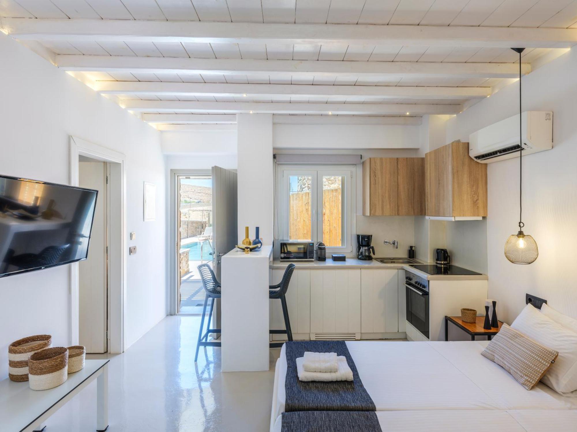 Sea Rock & Sky Private Mykonos Residence Merchia Beach Luaran gambar