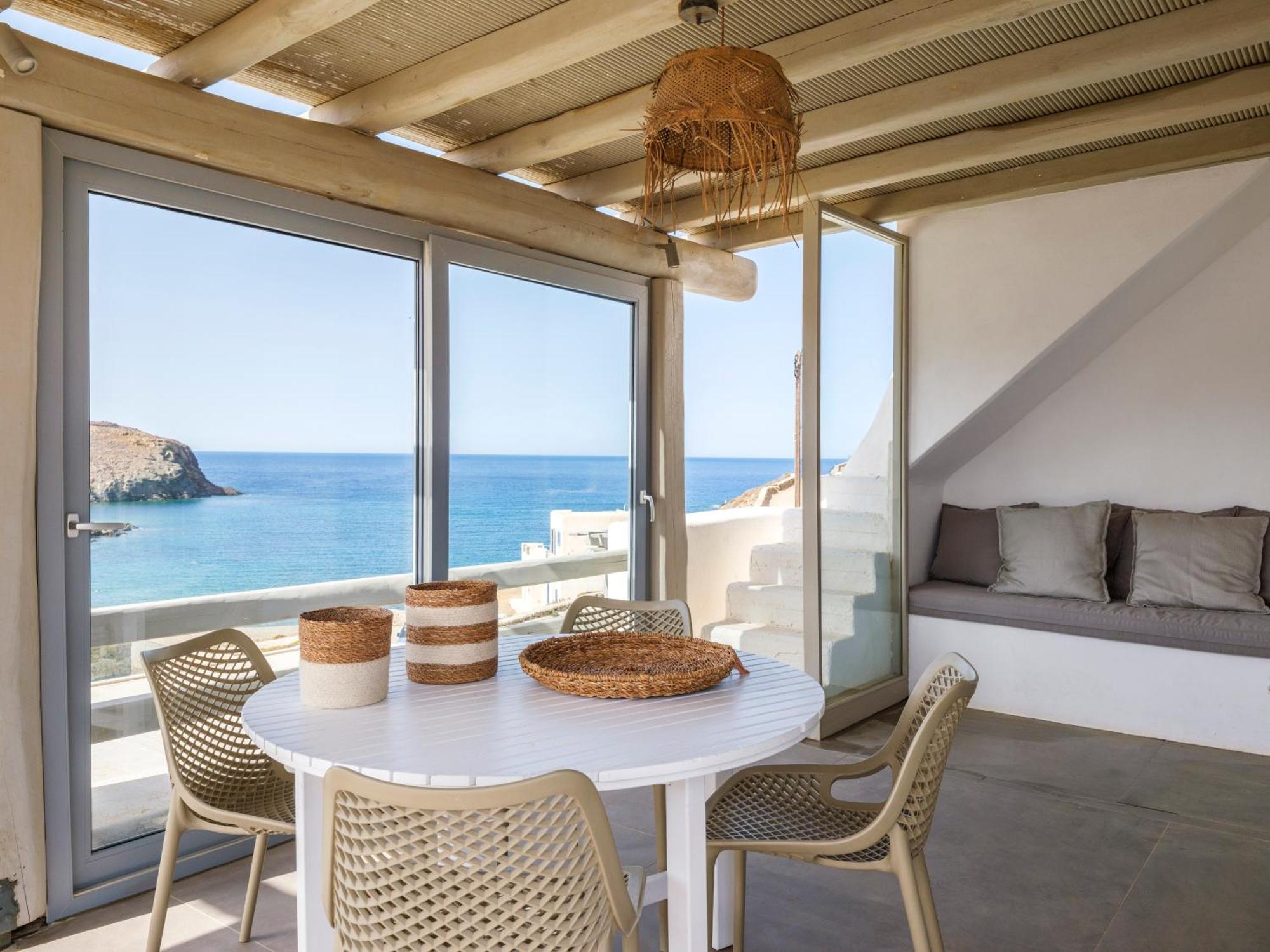Sea Rock & Sky Private Mykonos Residence Merchia Beach Luaran gambar