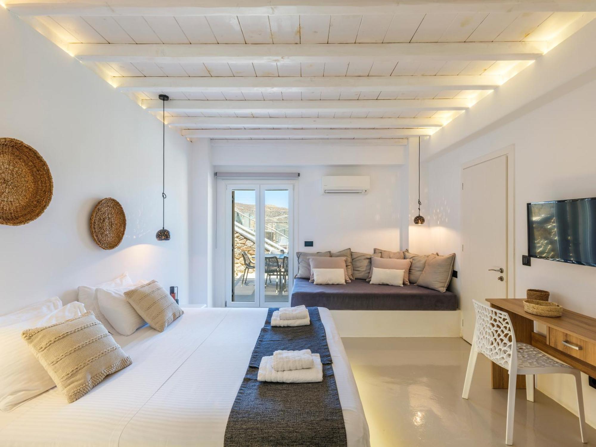 Sea Rock & Sky Private Mykonos Residence Merchia Beach Luaran gambar